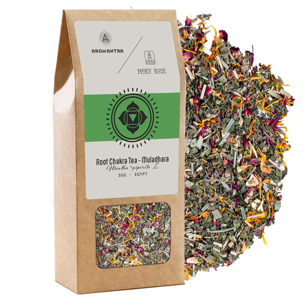 Sada pro kořenovou čakru (Muladhara): čakrový čaj + magický kámen