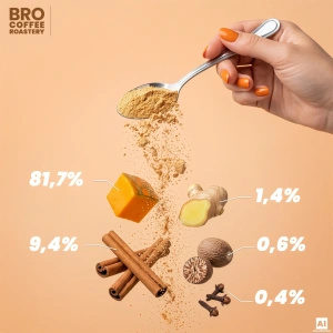 Sada na Pumpkin Spice Latte: káva Bro Coffee Roastery Brazil Cerrado 1kg + Pumpkin Spice Latte Mix 100g