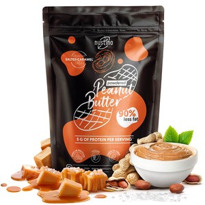 Sada práškového arašídového másla Nustino: Raspberry + Salted Caramel + Matcha 3x400g