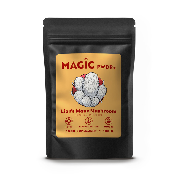Magic Pwdr – Lion's Mane – Korálovec ježatý 100 g