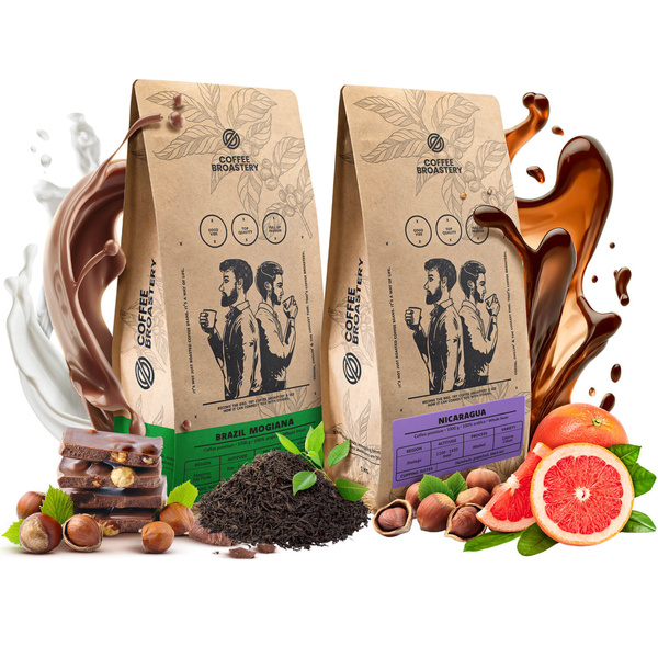 Sada kávy Bro Coffee Roastery Nicaragua Colibrí Azul + Brazil Samba 2x1kg (2kg)