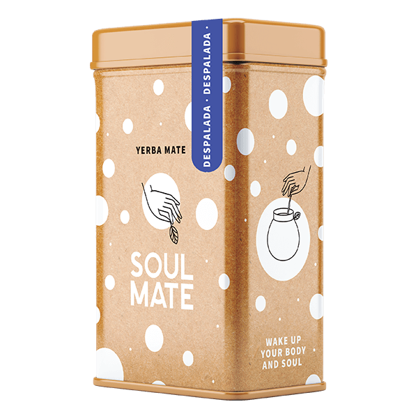 Yerbera – Plechovka + Soul Mate Orgánica Despalada 0,5 kg