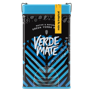 Yerbera – Plechovka + Verde Mate Green Más IQ Tropical 0,5 kg