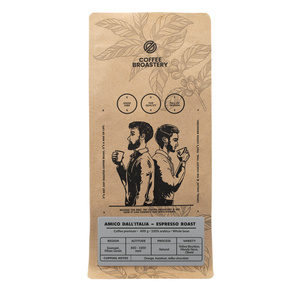 Bro Coffee Roastery - Zrnková káva Amico dall'Italia Espresso Roast 400 g