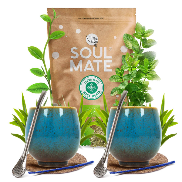 Sada Yerba Maté Soul Mate 500g 0,5kg 2x Kalabása + 2x Bombilla
