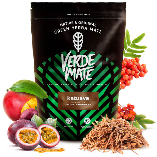 Yerba Verde Mate Katuava Temperamento 1kg sada pro dva