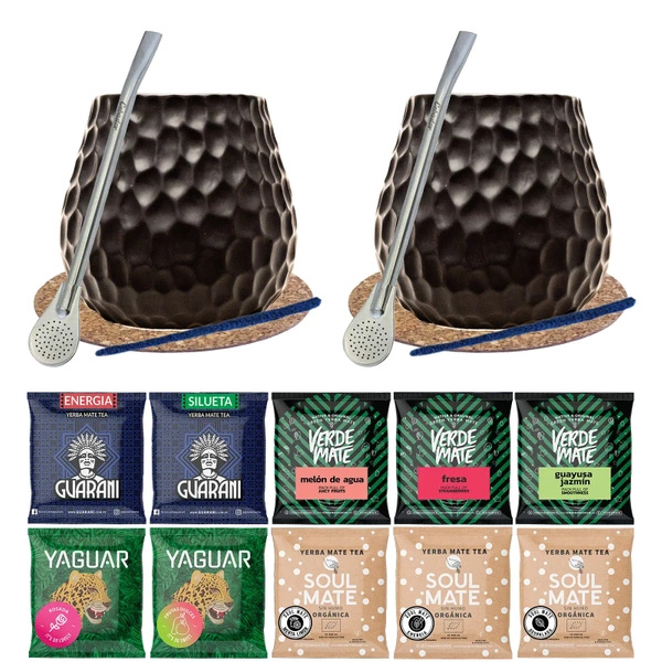 Yerba Mate Sada pro dva Bombilla Kalabása 10x50g