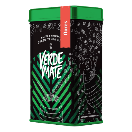 Yerbera – Plechovka + Verde Mate Green Flores 0,5 kg