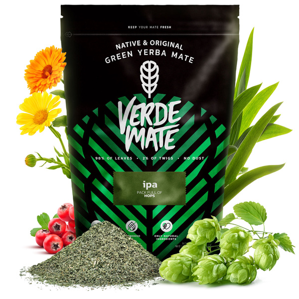 Sada Yerba Maté Verde Mate IPA 500g 0,5kg Yerbomos + Kalabása + Bombilla