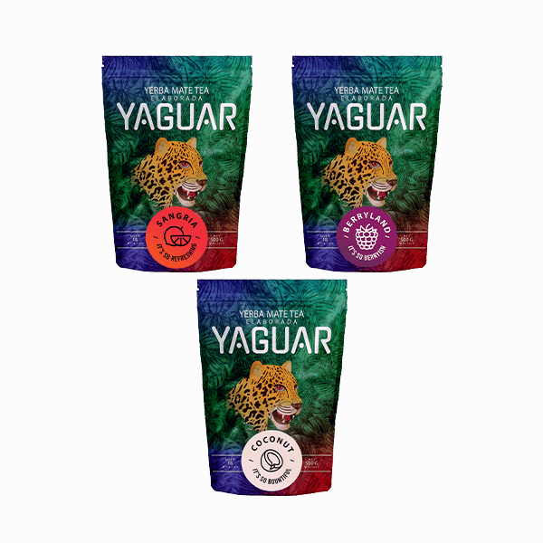 Trio yerba mate Yaguar na START pro začátečníky