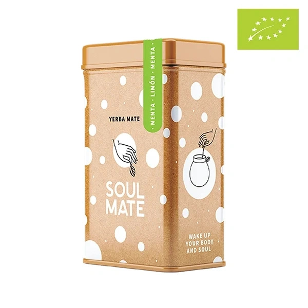 Yerbera – Plechovka + Soul Mate Orgánica Menta Limon 0,5 kg