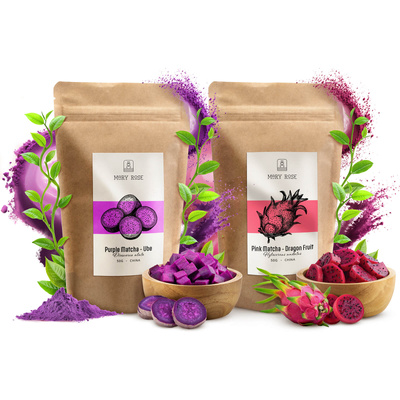 Sada barevných match: Pink Matcha + Purple Matcha