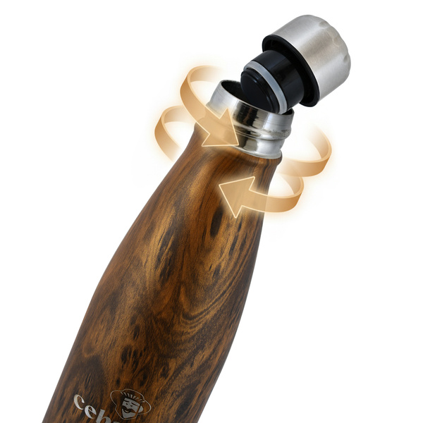 Termoska Cebador 500 ml – barva dřeva