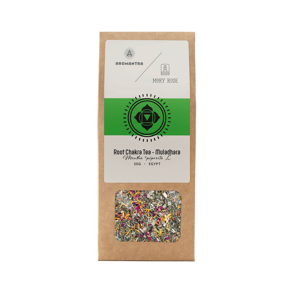 Aromantra x Mary Rose – Čaj pro kořenovou čakru Muladhara (bylinný) 50 g