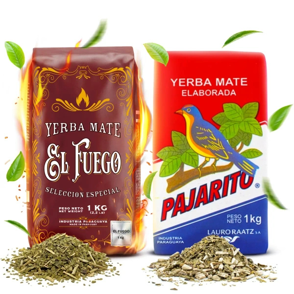 Sada Yerba Mate Elaborada: El Fuego 1kg + Pajarito 1kg