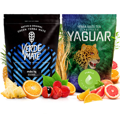 Yerba Mate Sada: Verde Mate + Yaguar 2x500g 1kg