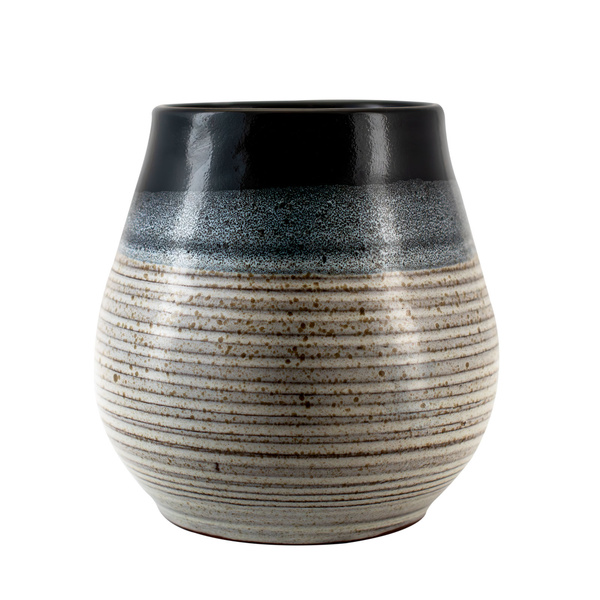 Keramická kalabasa Niebla (černo-šedá) 350 ml – série Crater