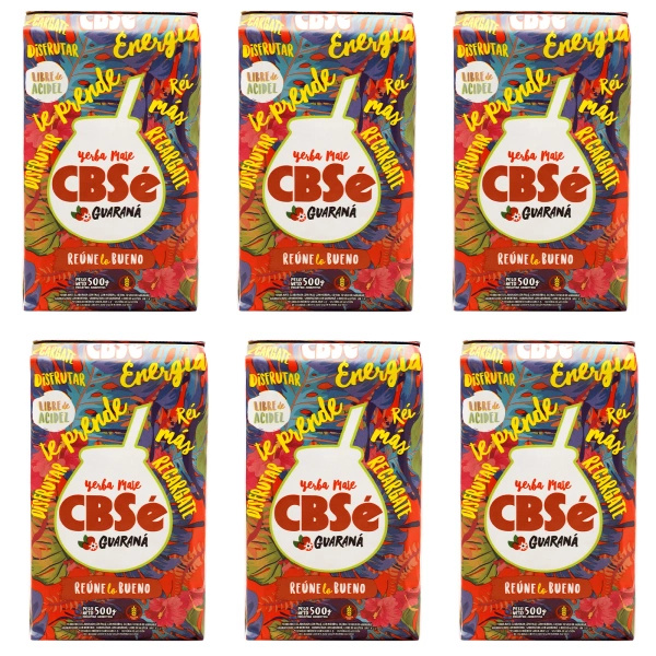 Yerba Mate CBSe Energia s guaranou 6x500g (3kg)