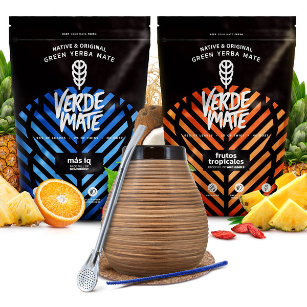 Verde Mate yerba mate sada keramická kalabasa bombilla