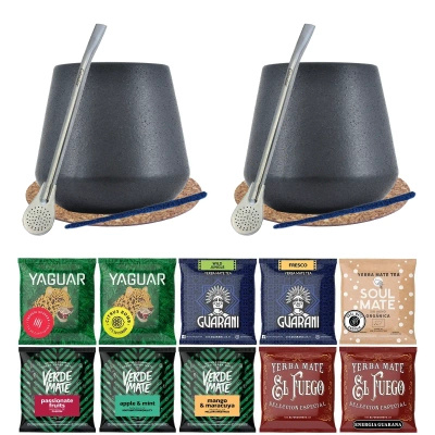 Sada Yerba Maté 10x50g 2x Kalabása + 2x Bombilla