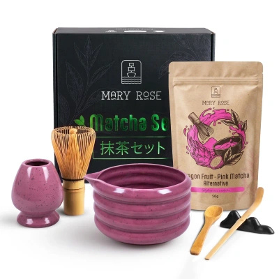 Dárková sada na přípravu Pink Matcha