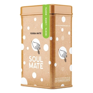 Yerbera – Plechovka + Soul Mate Orgánica Menta Limon 0,5 kg