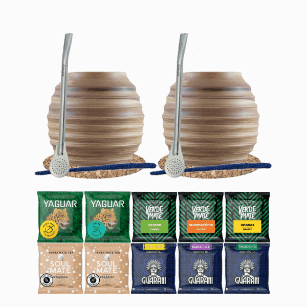 Sada Yerba Maté 10x50g 2x Kalabása + 2x Bombilla