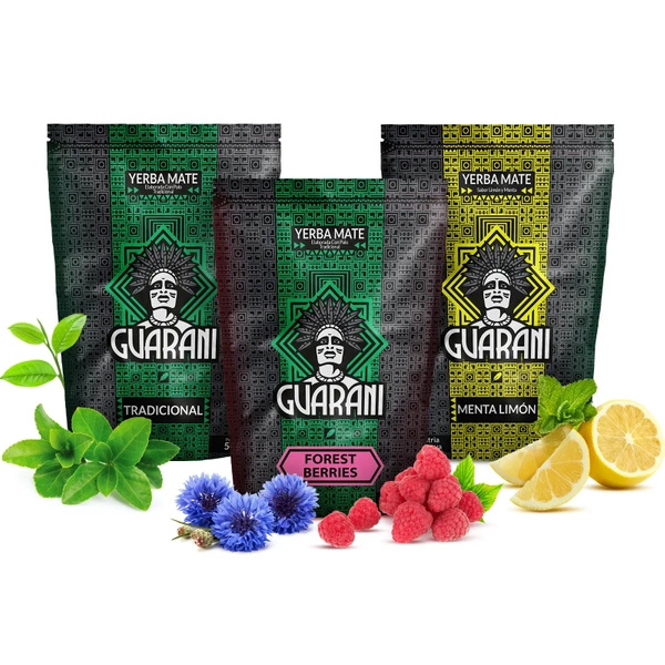 Sada Yerba Mate Guarani různé příchutě 3x500g