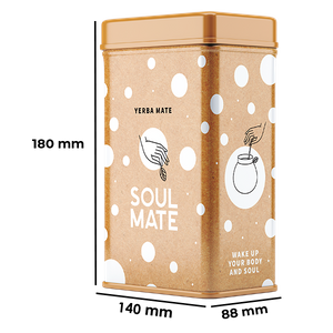 Yerbera – Plechovka + Soul Mate Orgánica Siempre 0,5 kg