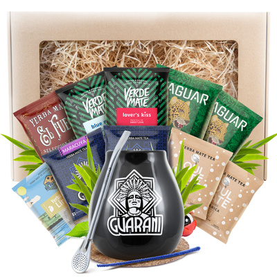 Dárková Sada Yerba Maté 10x50g 500g Kalabása + Bombilla