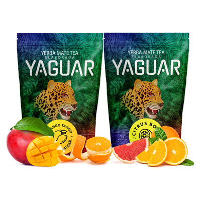 Yerba Mate Yaguar ovocný Citrus Mango 2x500g 1kg