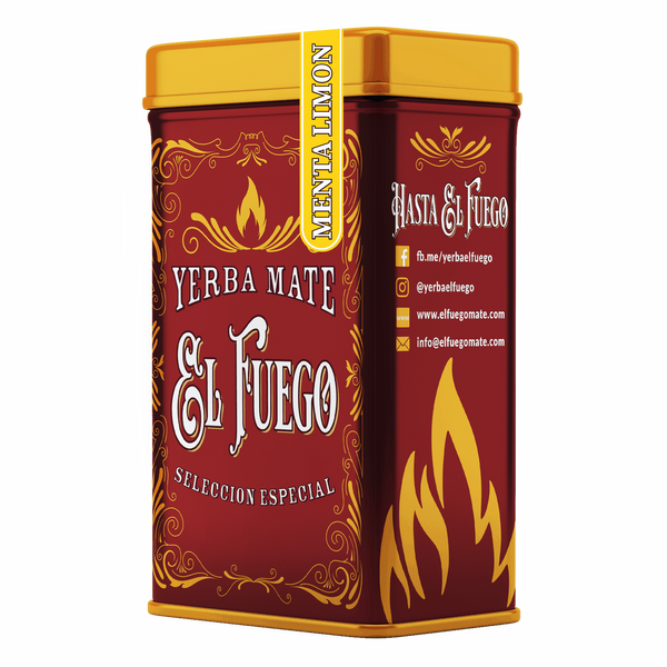 Yerbera - Plechovka + El Fuego Menta Limon 0,5 kg