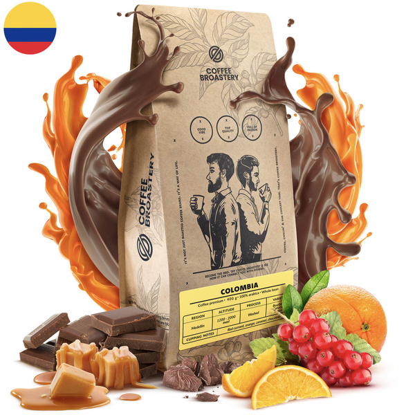 Bro Coffee Roastery - Zrnková káva Colombia Medellin Premium 400 g