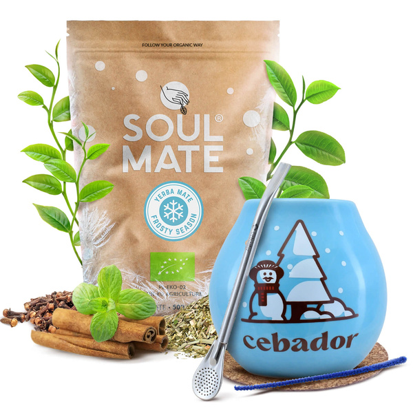 Yerba mate zimní sada pro začátečníky Soul Mate Frosty 500g