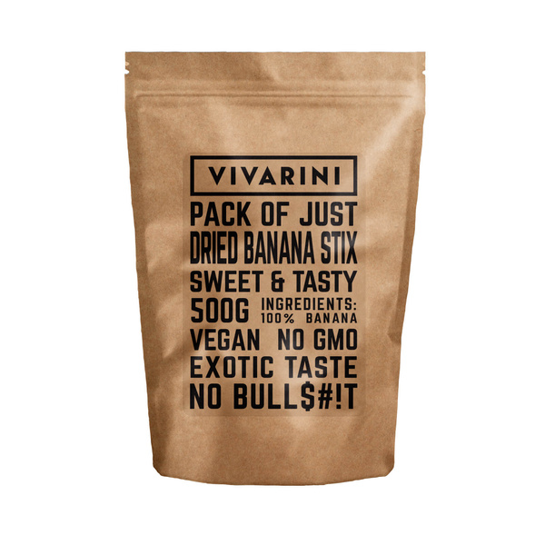 Vivarini – Sušené banánové tyčinky 0,5 kg