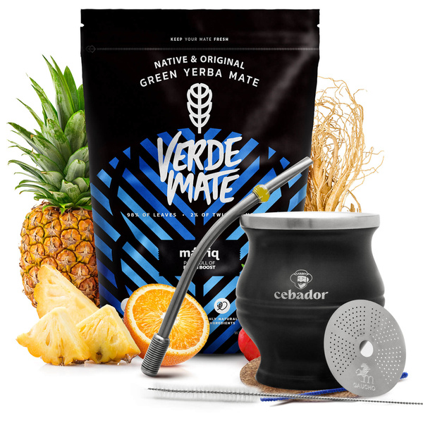 Sada Yerba Verde Mate Mas IQ 0,5kg + TermoColador