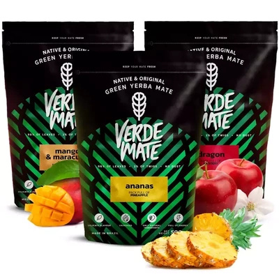Verde Mate Green yerba mate sada ovocné 3x500 1,5kg