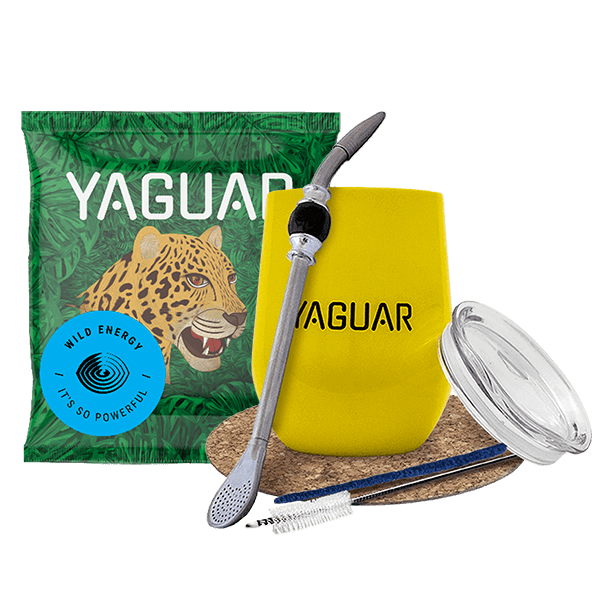 Zestaw Yerba Mate TermoLid matero bombilla Yaguar