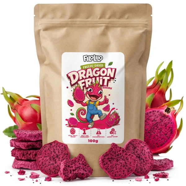 FiloLilo – Lyofilizované dračí ovoce (plátky) 100 g
