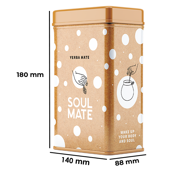 Yerbera – Plechovka + Soul Mate Orgánica Energia 0,5 kg