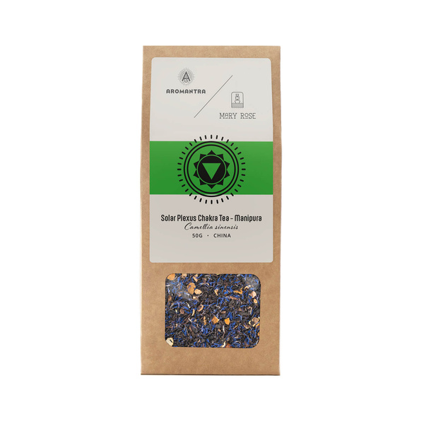 Aromantra x Mary Rose – Čaj pro solární čakru Manipura (černý) 50 g