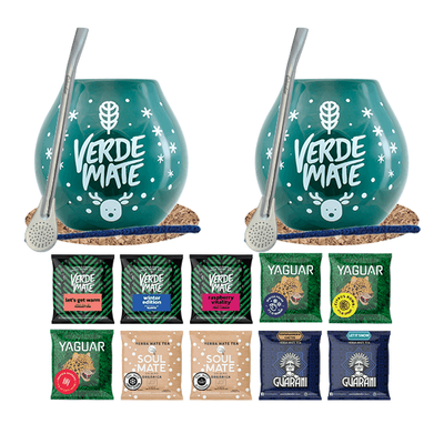 Yerba mate dárková sada pro pár 10 x 50g