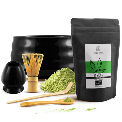 Sada PREMIUM na vaření čaje Matcha: japonská BIO matcha 30g + příslušenství