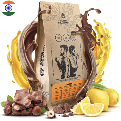 Bro Coffee Roastery - Zrnková káva India Karnataka Premium 400 g
