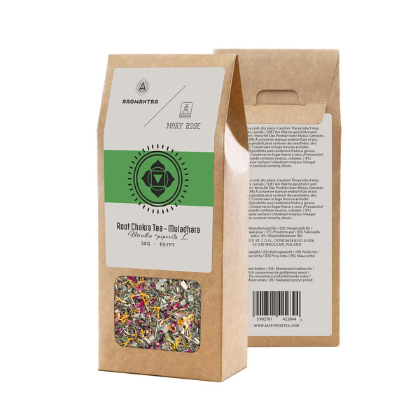 Sada pro kořenovou čakru (Muladhara): čakrový čaj + magický kámen