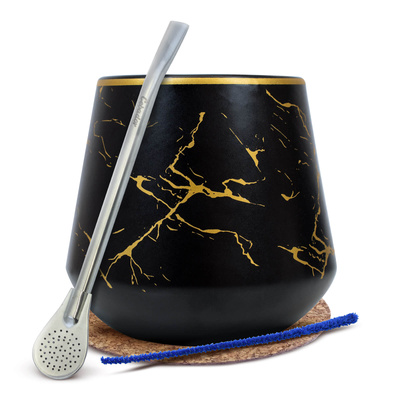 Sada příslušenství na yerba maté: Kalabasa + Bombilla