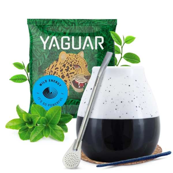 Yaguar yerba mate sada keramická kalabasa bombilla
