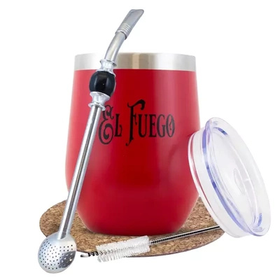 Červený set TERMOLID yerba mate El Fuego PRO