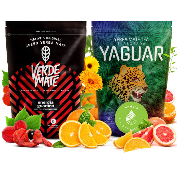 Yerba Mate Sada: Verde Mate + Yaguar 2x500g 1kg