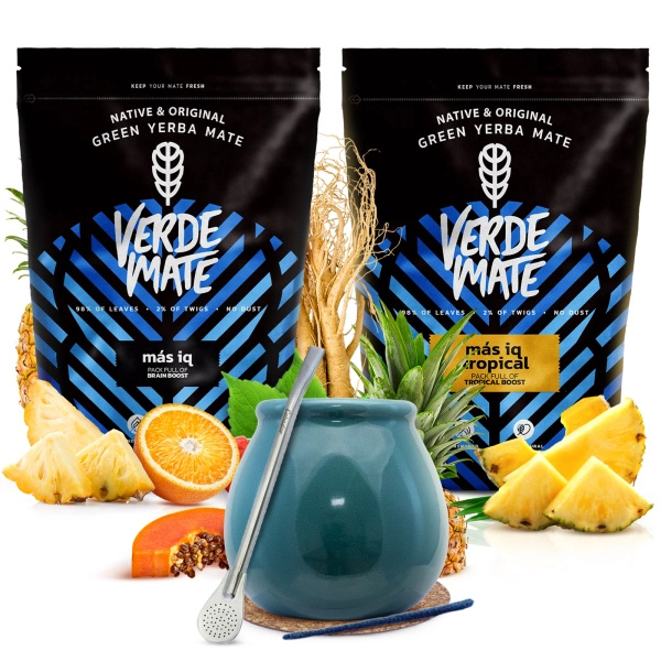 Verde Mate yerba mate sada keramická kalabasa bombilla